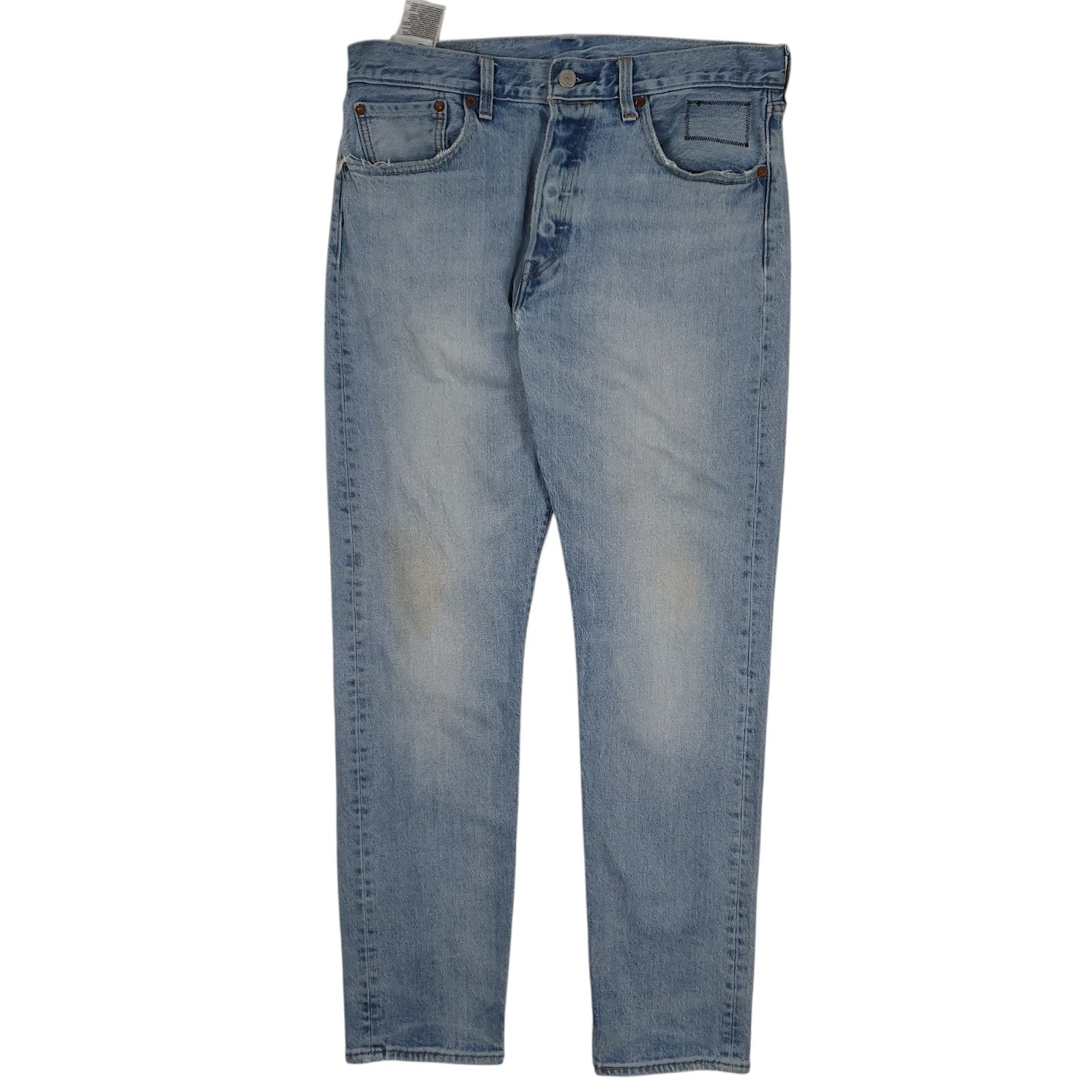 Mens White Levis Tapered 501 JeansW33 L32