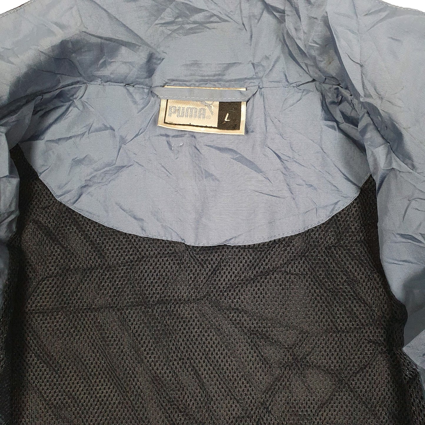 Mens Blue Puma Vintage 00s  Coat