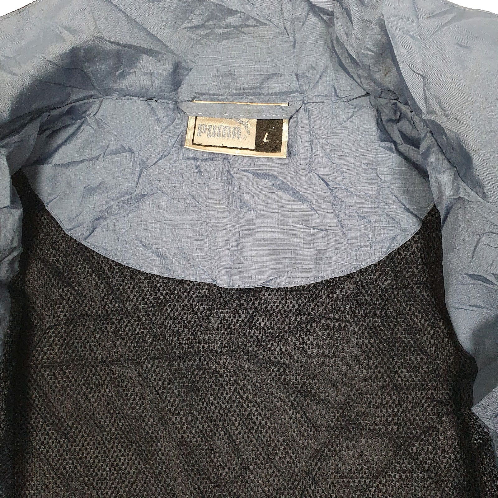 Mens Blue Puma Vintage 00s  Coat