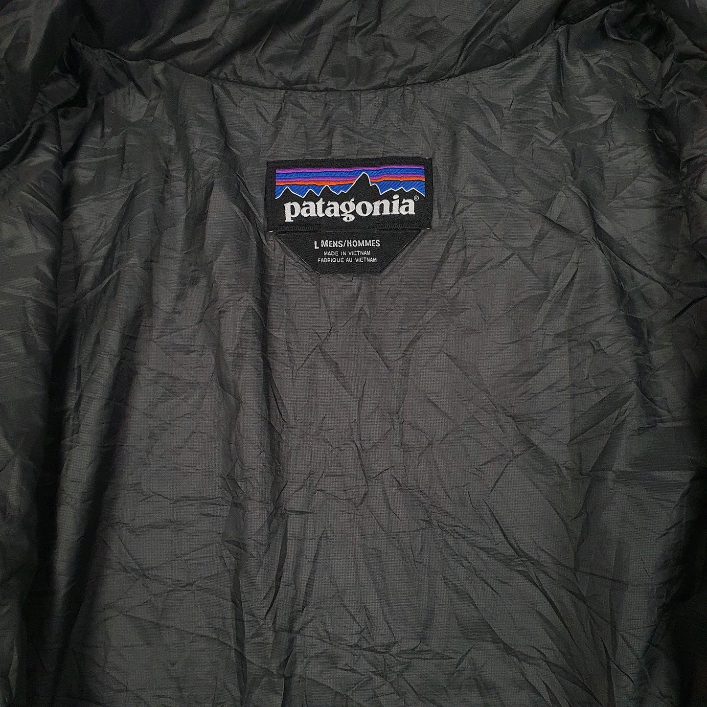 Mens Grey Patagonia Nano Puff Crewneck Coat