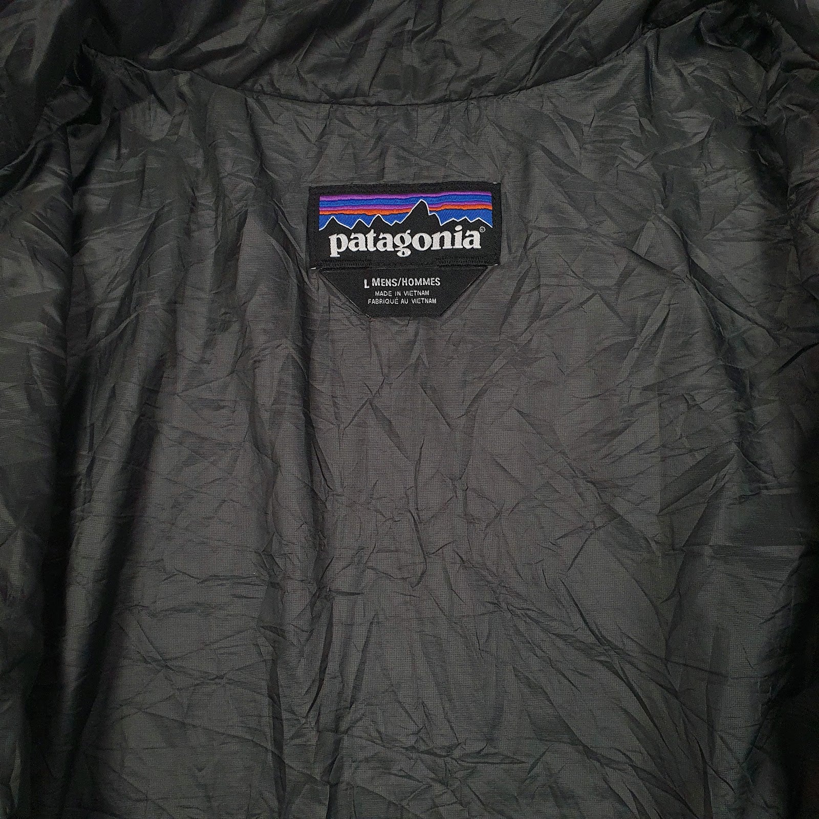 Mens Grey Patagonia Nano Puff Crewneck Coat