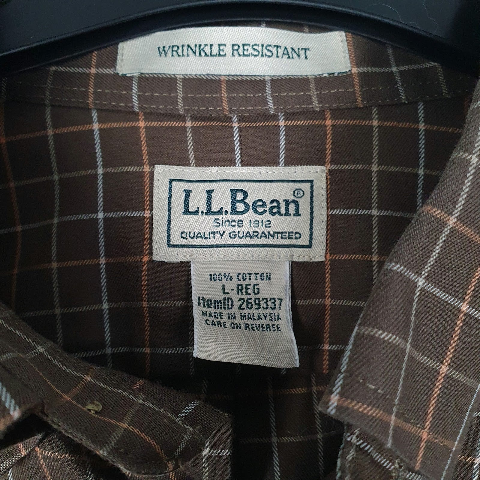 Mens Brown L.L.Bean   Shirt
