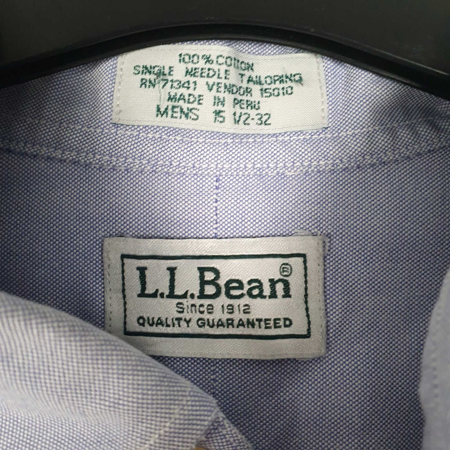 Mens Blue L.L.Bean   Shirt