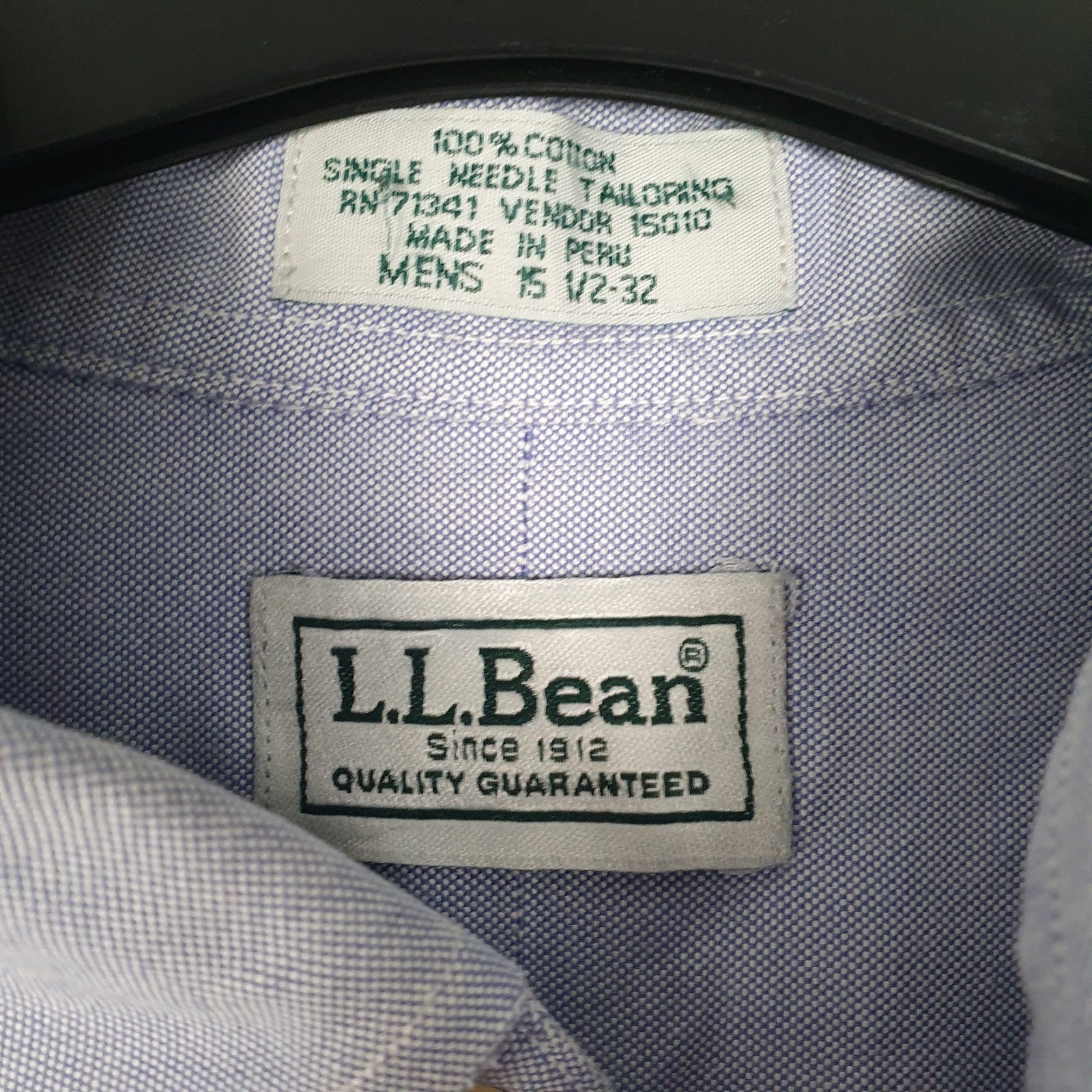 Mens Blue L.L.Bean   Shirt