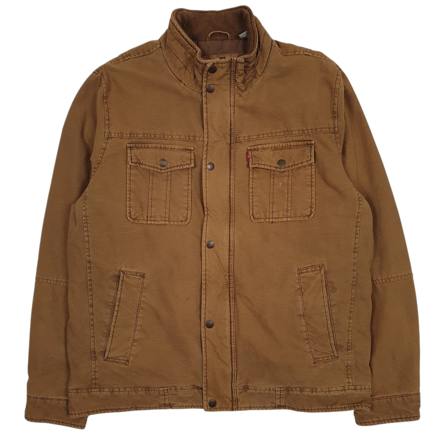 Mens Brown Levis Padded  Coat