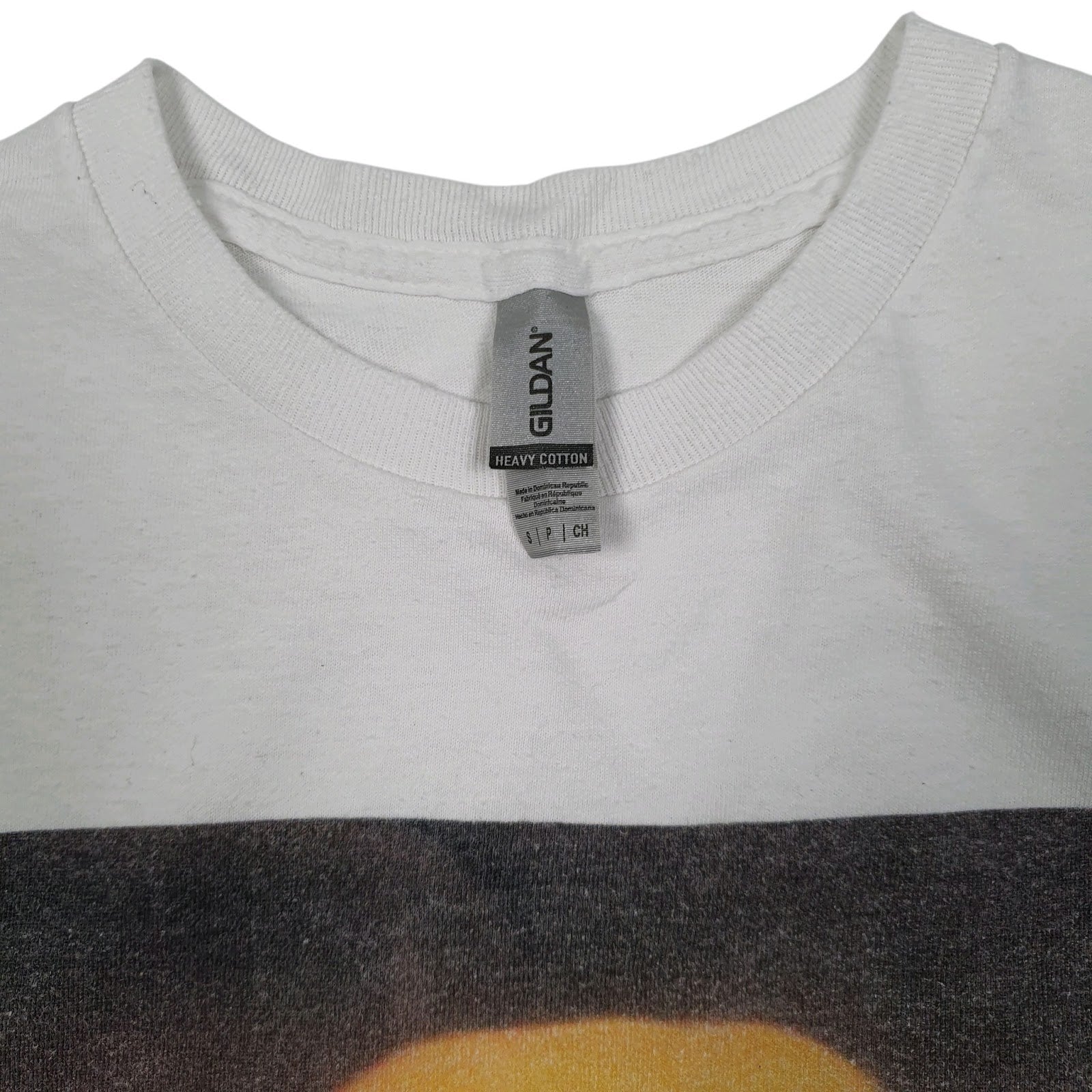 Mens White Gildan  Cardigan T Shirt