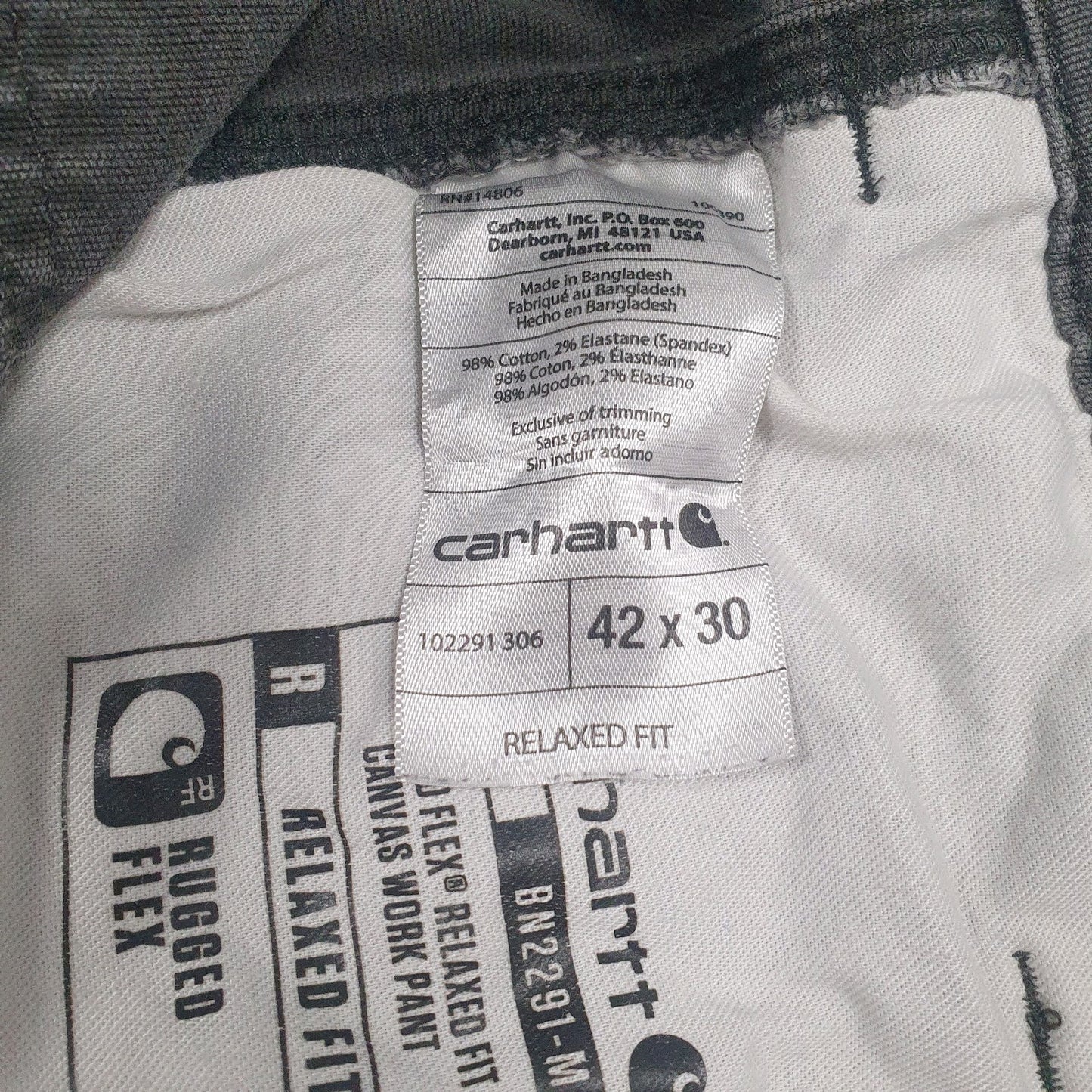 Mens Grey Carhartt Carpenter  Jeans