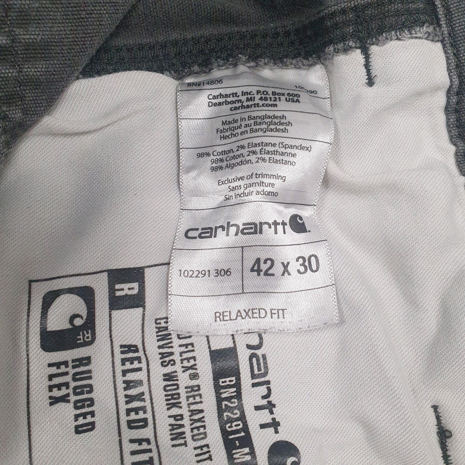 Mens Grey Carhartt Carpenter  Jeans