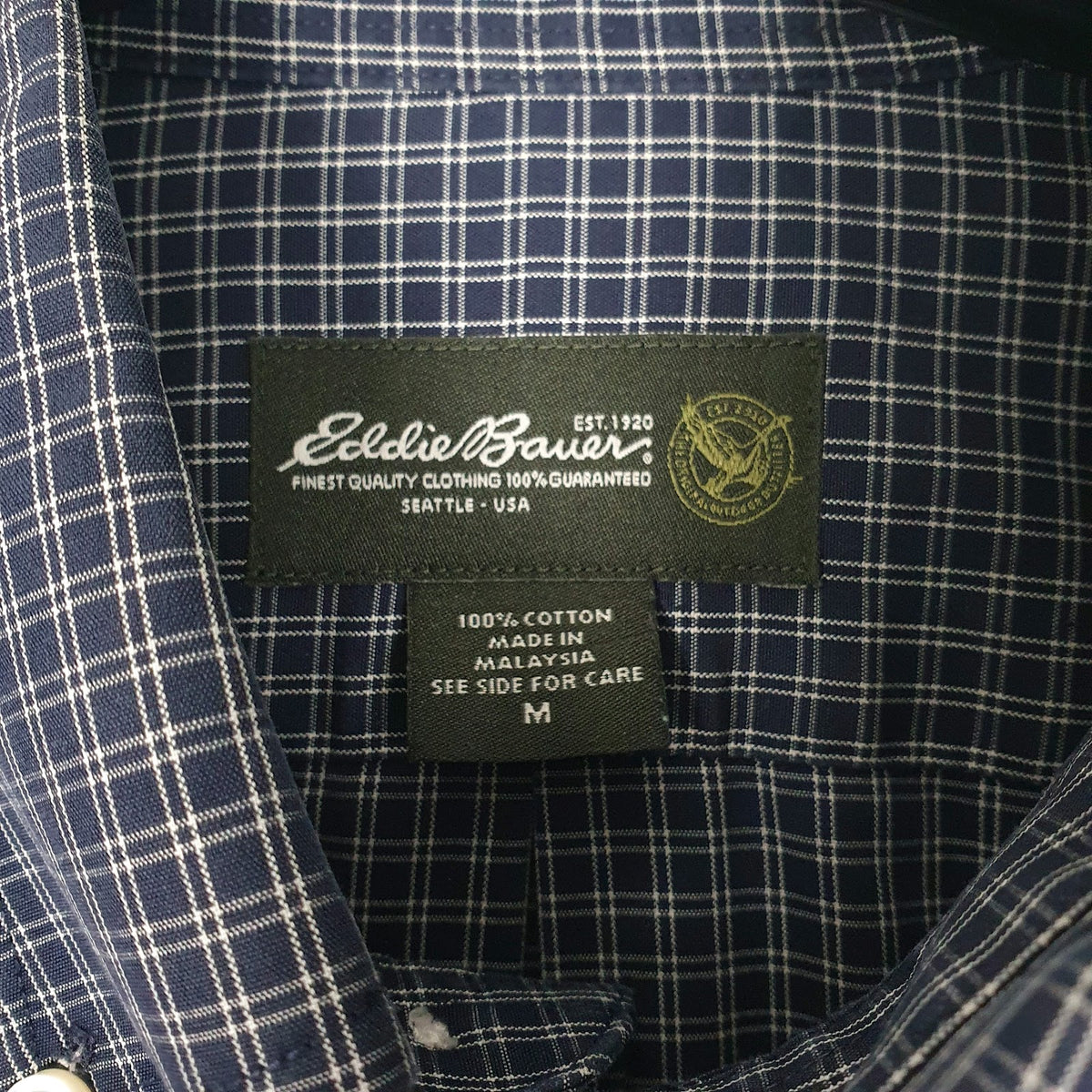 Mens Navy Eddie Bauer   Shirt