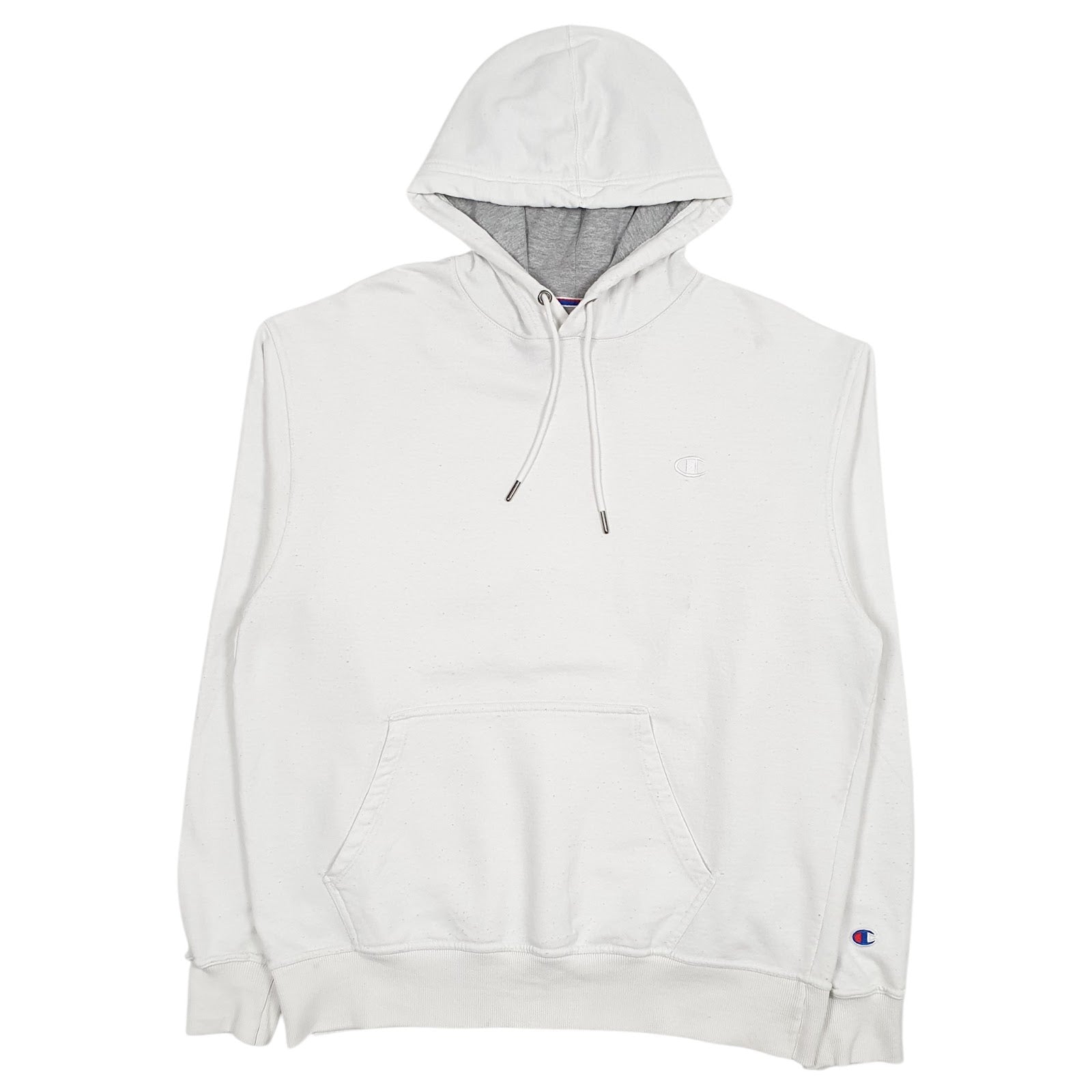 Mens White Champion  Hoodie Jumper