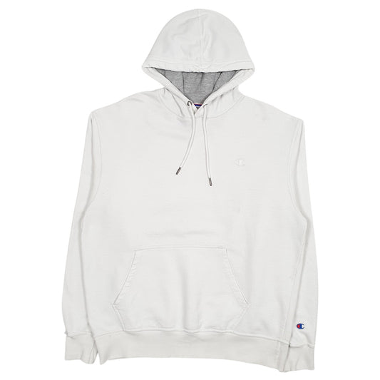 Mens White Champion  Hoodie Jumper