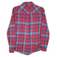 Mens Red Lee Pearl Buttons  Shirt
