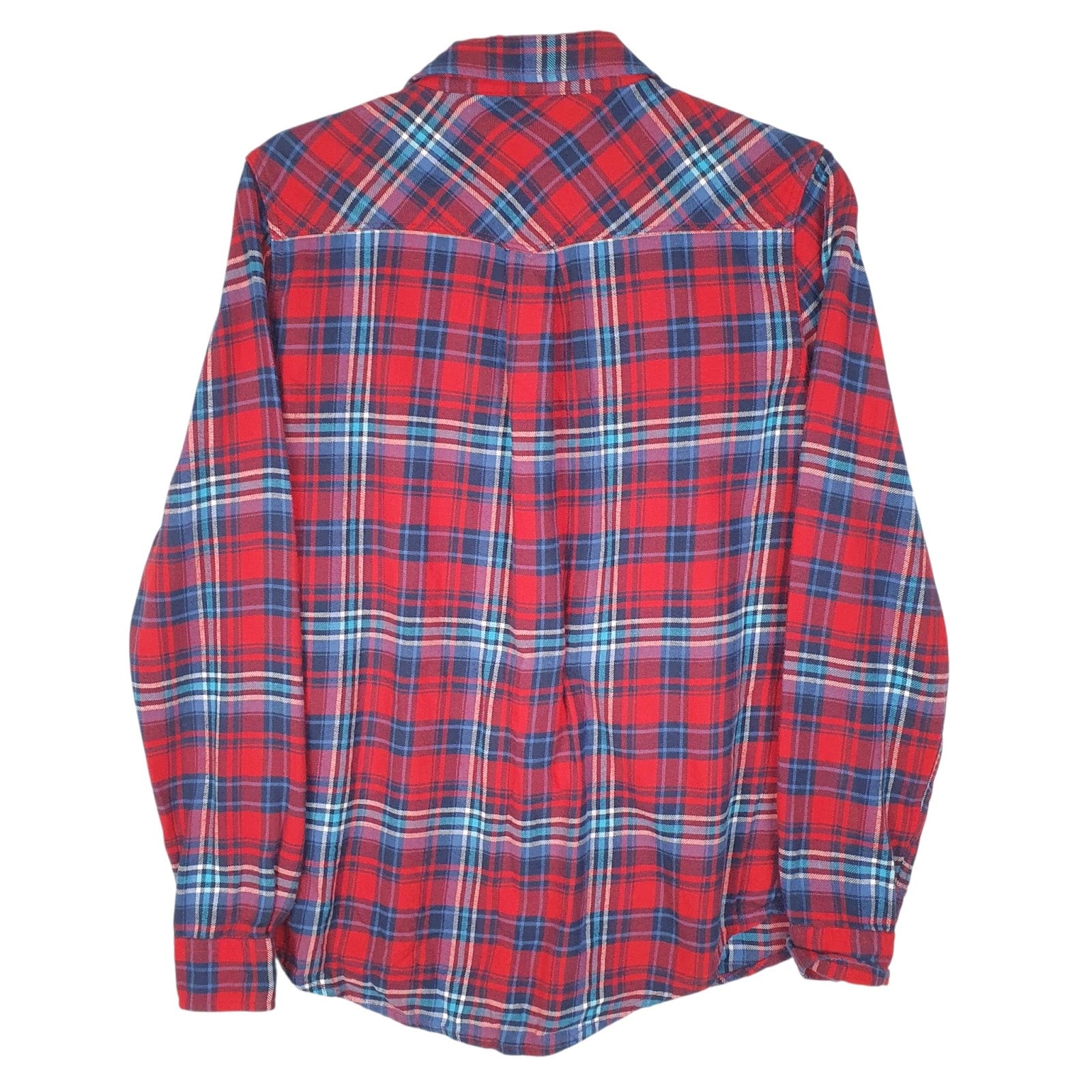 Mens Red Lee Pearl Buttons  Shirt