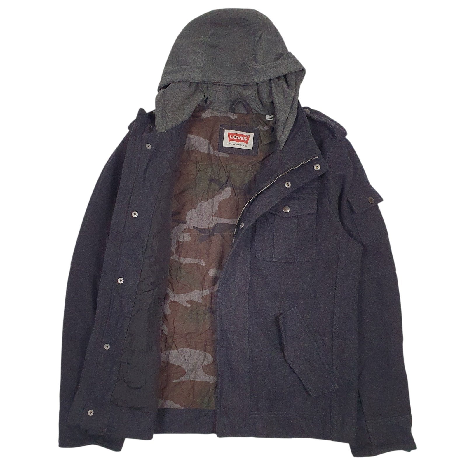 Mens Grey Levis   Coat