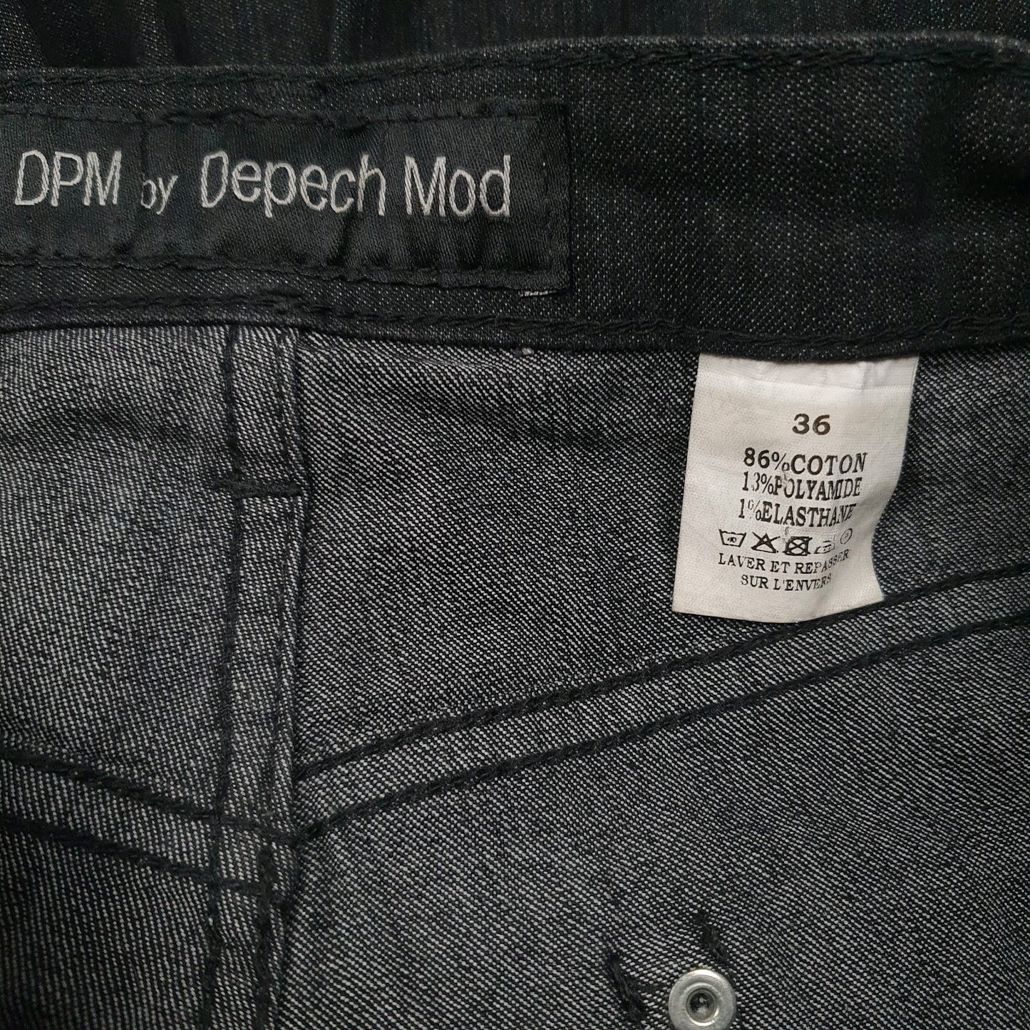 Womens Black Depoch Mod   Jeans