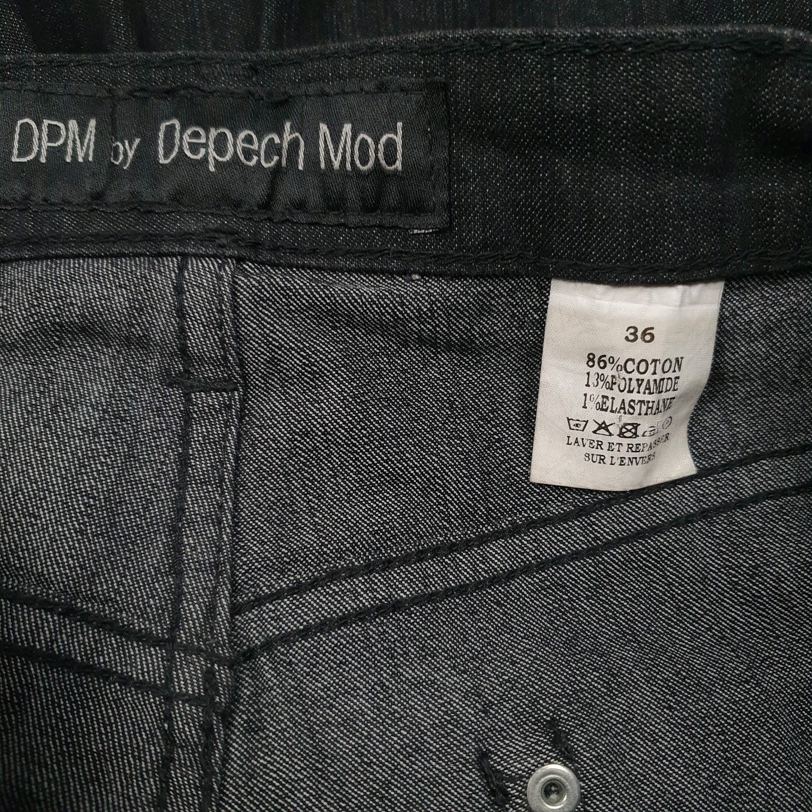 Womens Black Depoch Mod   Jeans