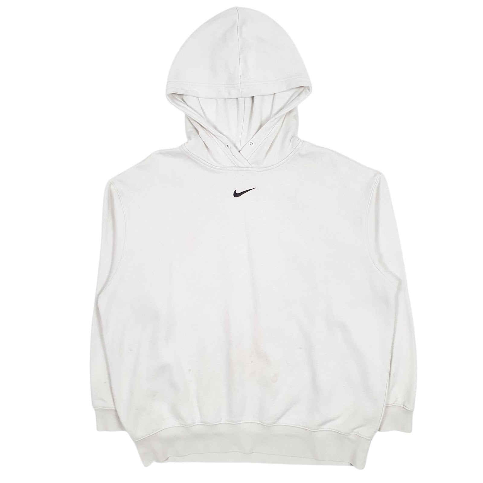 Mens White Nike Baggy Hoodie Jumper