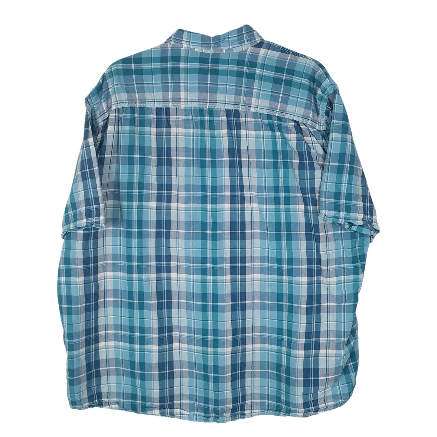 Mens Blue L.L.Bean Linen Mixture  Shirt
