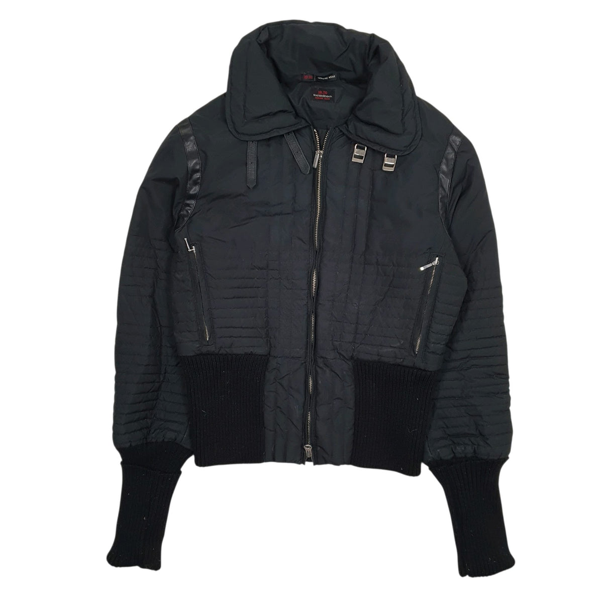 Womens Black Nineteen Seventy Windbreaker Padded  Coat