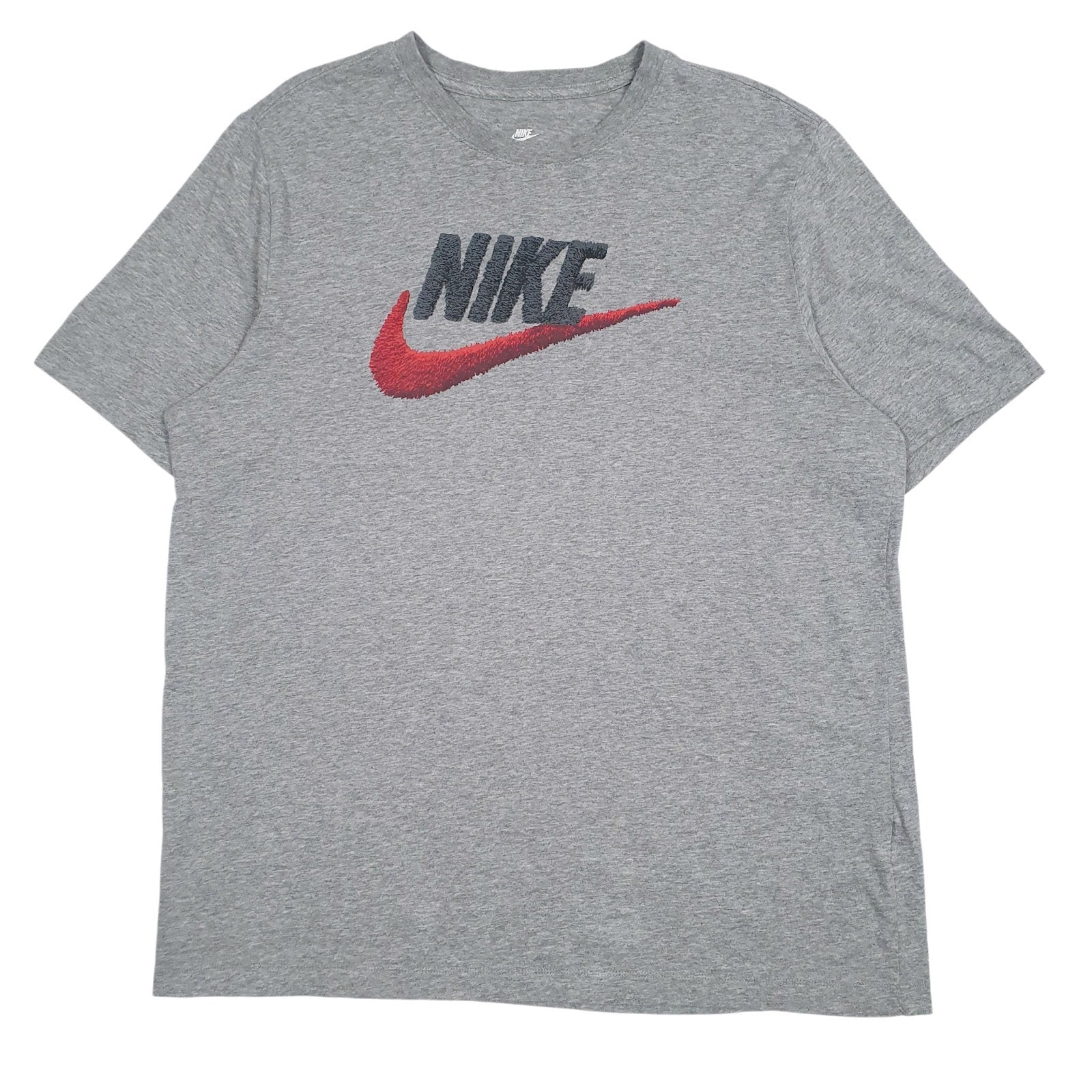 Mens Grey Nike Spellout Short Sleeve T Shirt