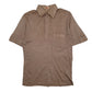 Mens Beige Kilt Made In Italy Short Sleeve Polo Shirt