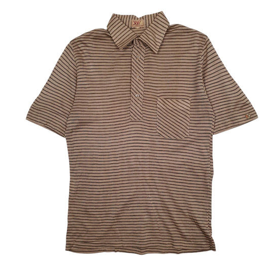 Mens Beige Kilt Made In Italy Short Sleeve Polo Shirt