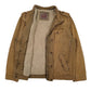Mens Brown Levis Sherpa Lined Military  Coat