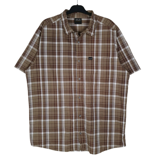 Mens Brown Jack Wolfskin  Short Sleeve Shirt