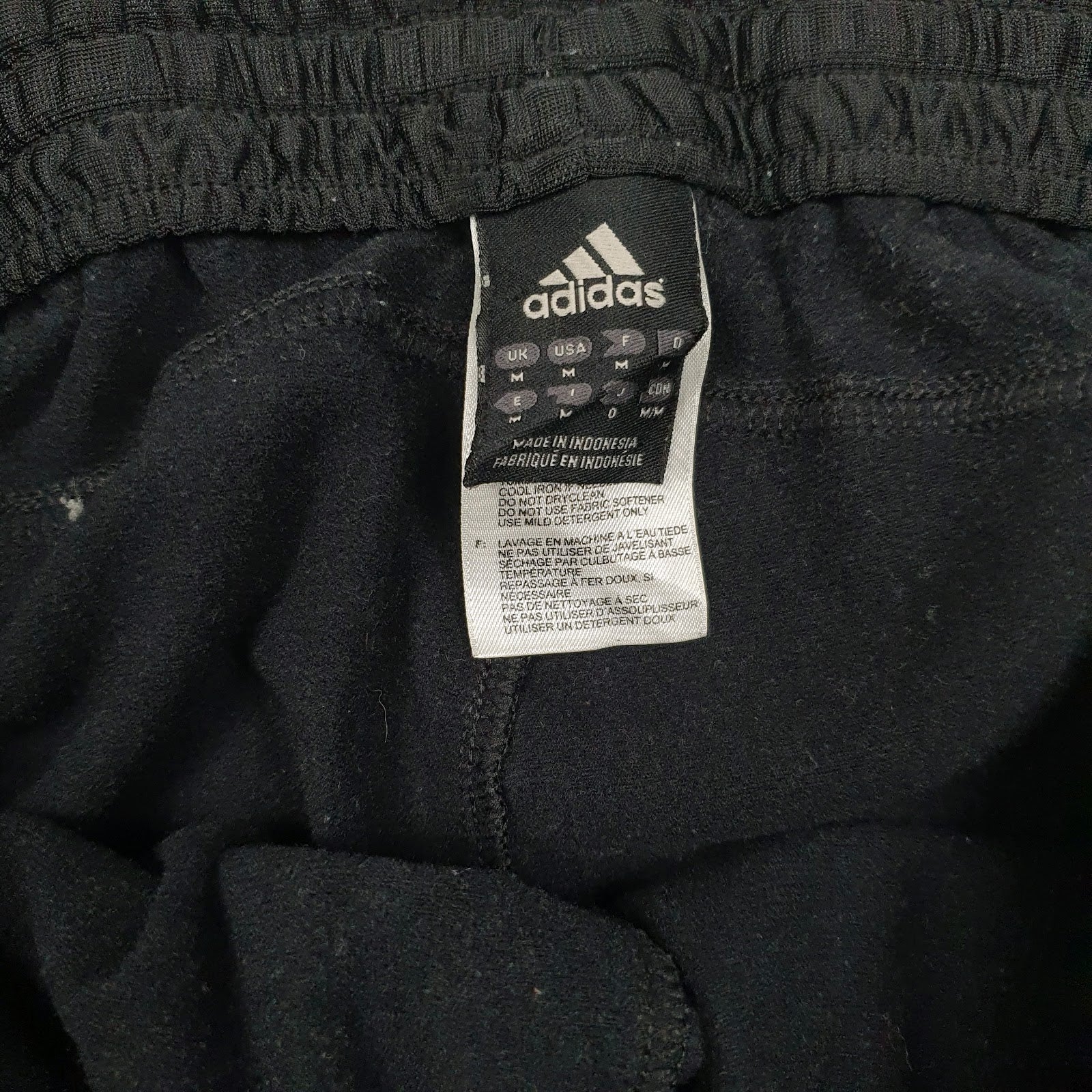 Mens Black Adidas Vintage 00s  Trousers