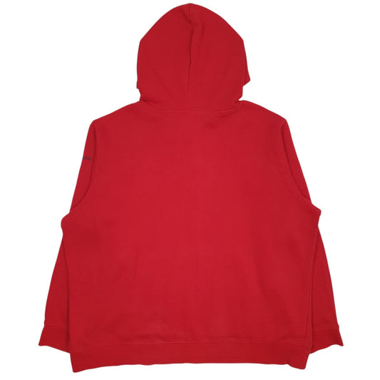 Mens Red Columbia Sportswear Company Spellout Hoodie Jumper