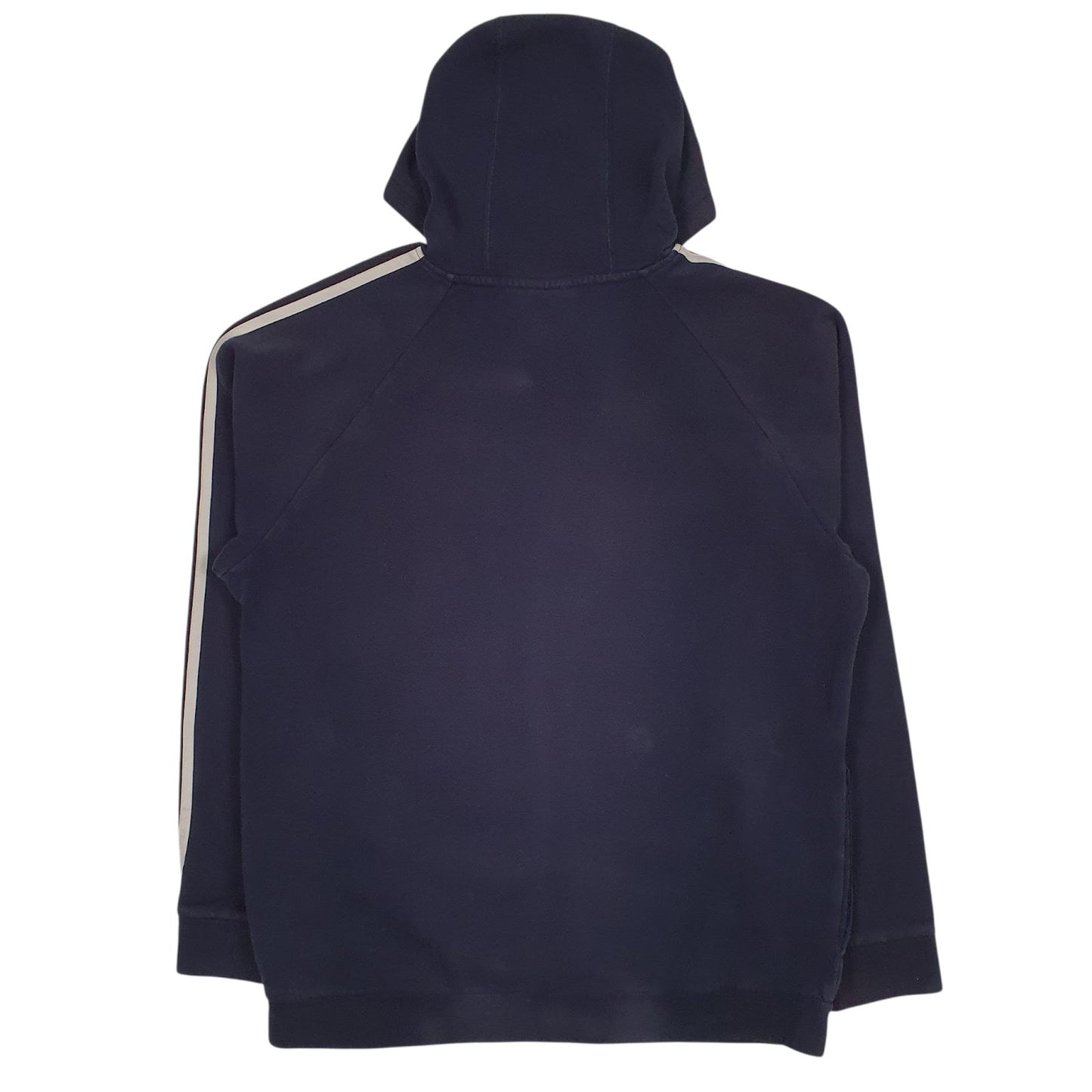 Mens Navy Adidas Spellout Hoodie Jumper
