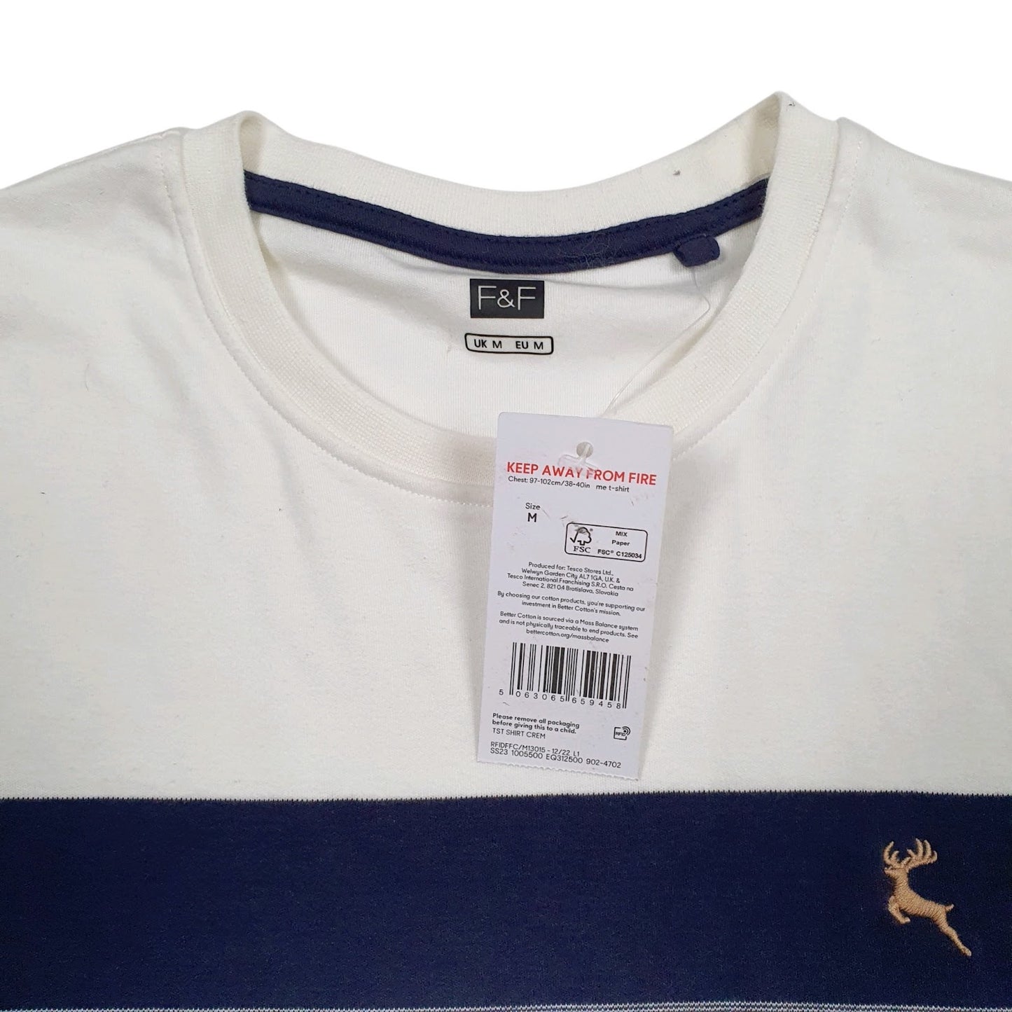 Mens Brown F&F   T Shirt