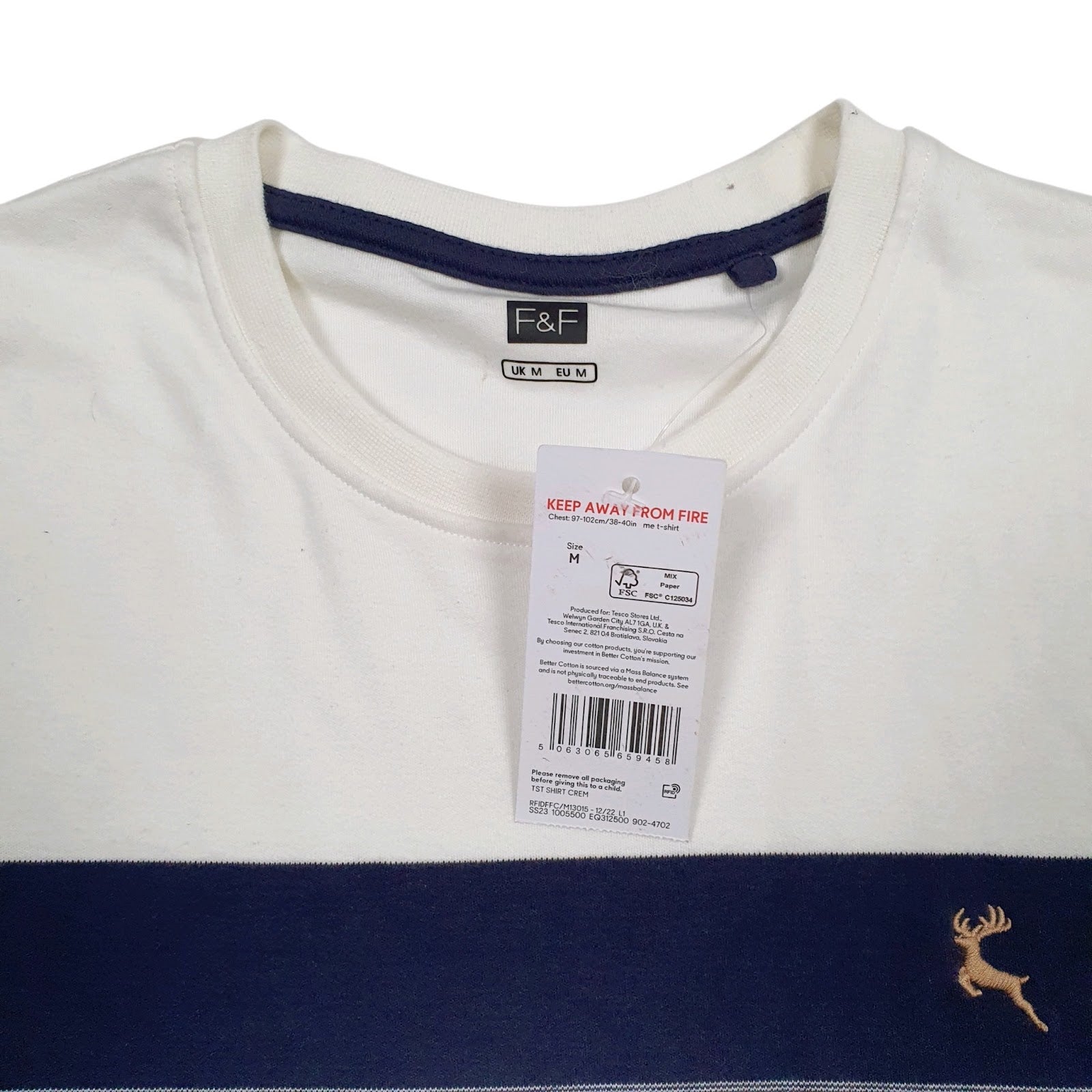 Mens Brown F&F   T Shirt