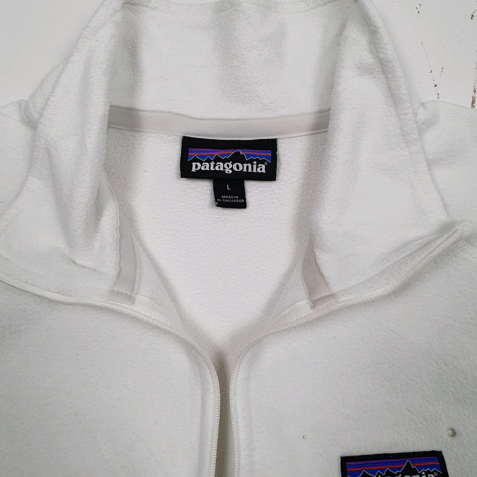 Womens White Patagonia Micro D Quarter Zip Jumper