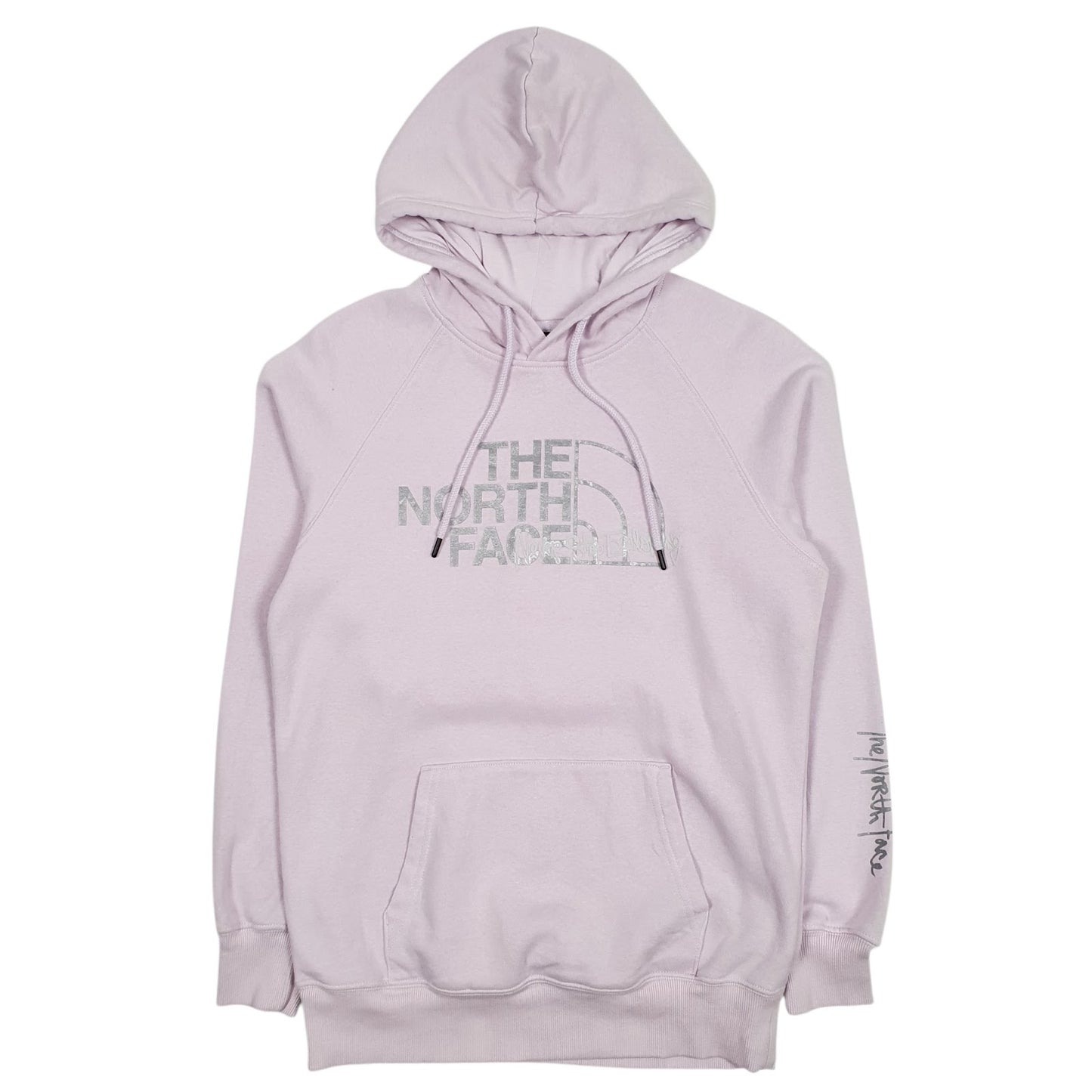 Womens Pink The North Face Spellout Hoodie Jumper