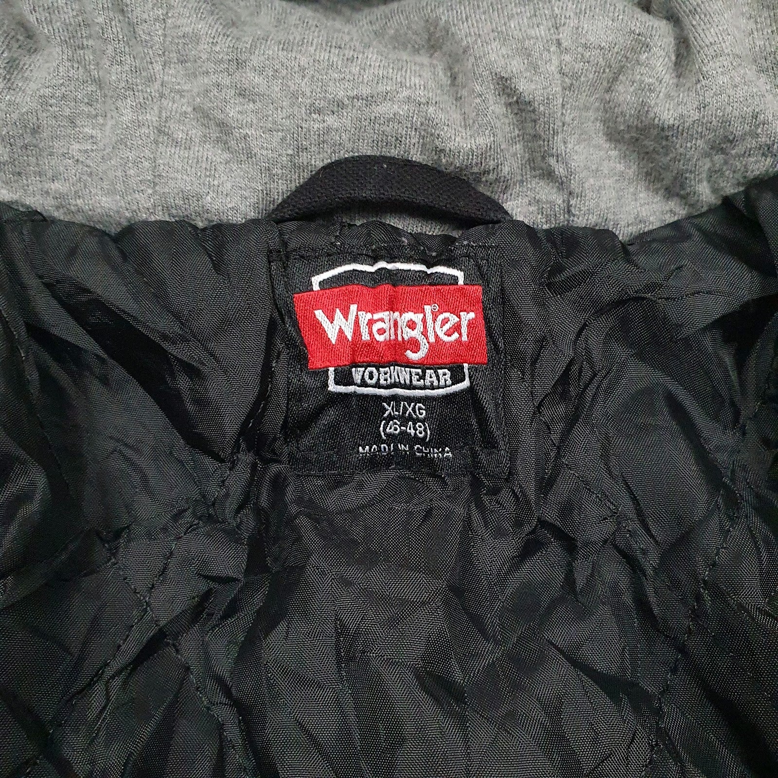 Mens Black Wrangler Padded  Coat