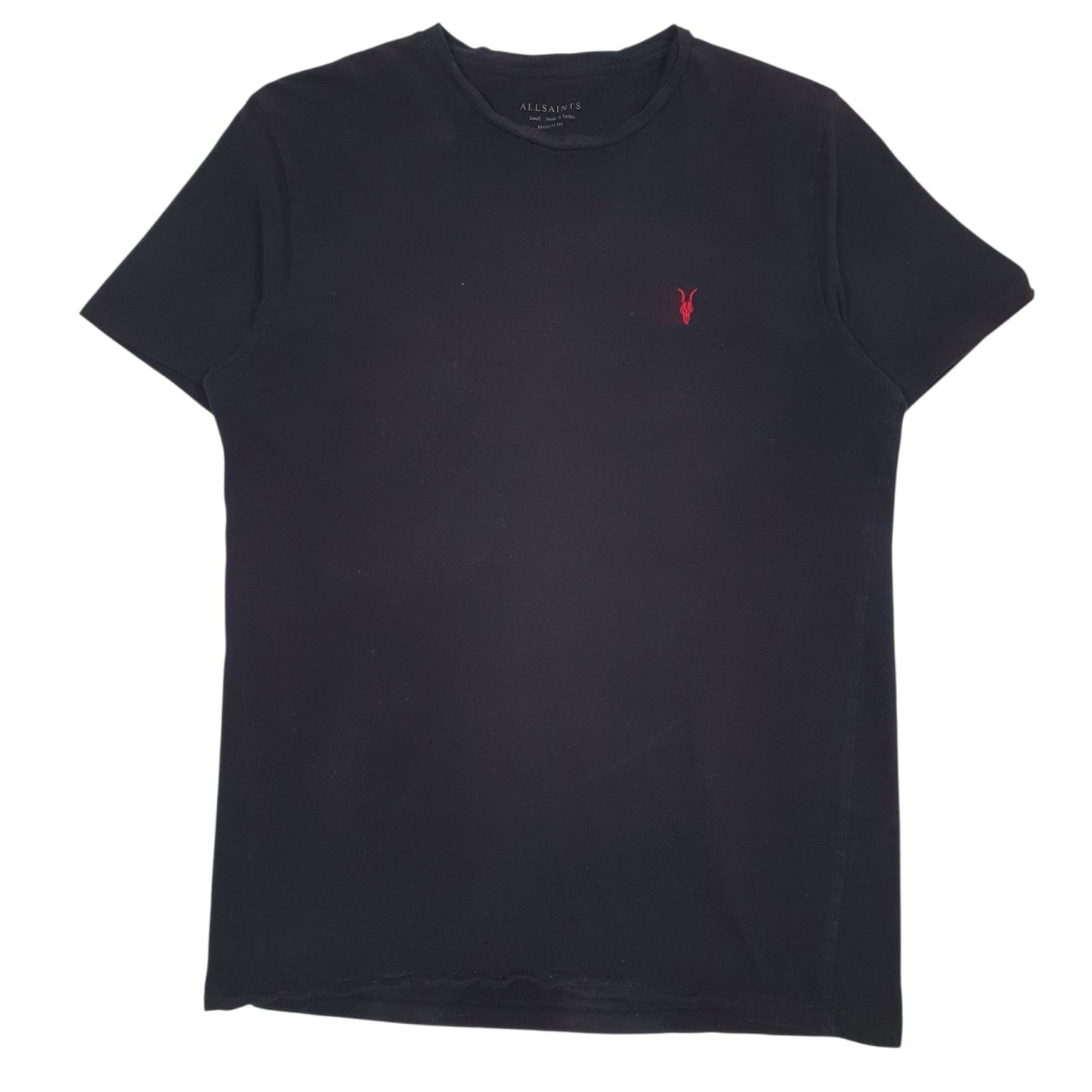 Mens Black All Saints  Short Sleeve T Shirt