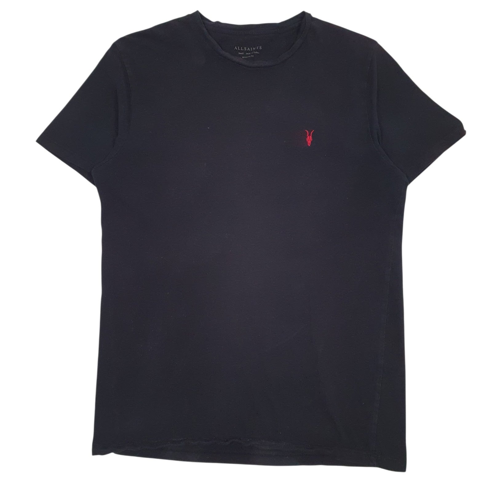 Mens Black All Saints  Short Sleeve T Shirt