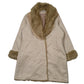 Womens Cream Euronova Faux Afghan  Coat
