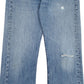 Mens Blue Levis Distressed  Jeans