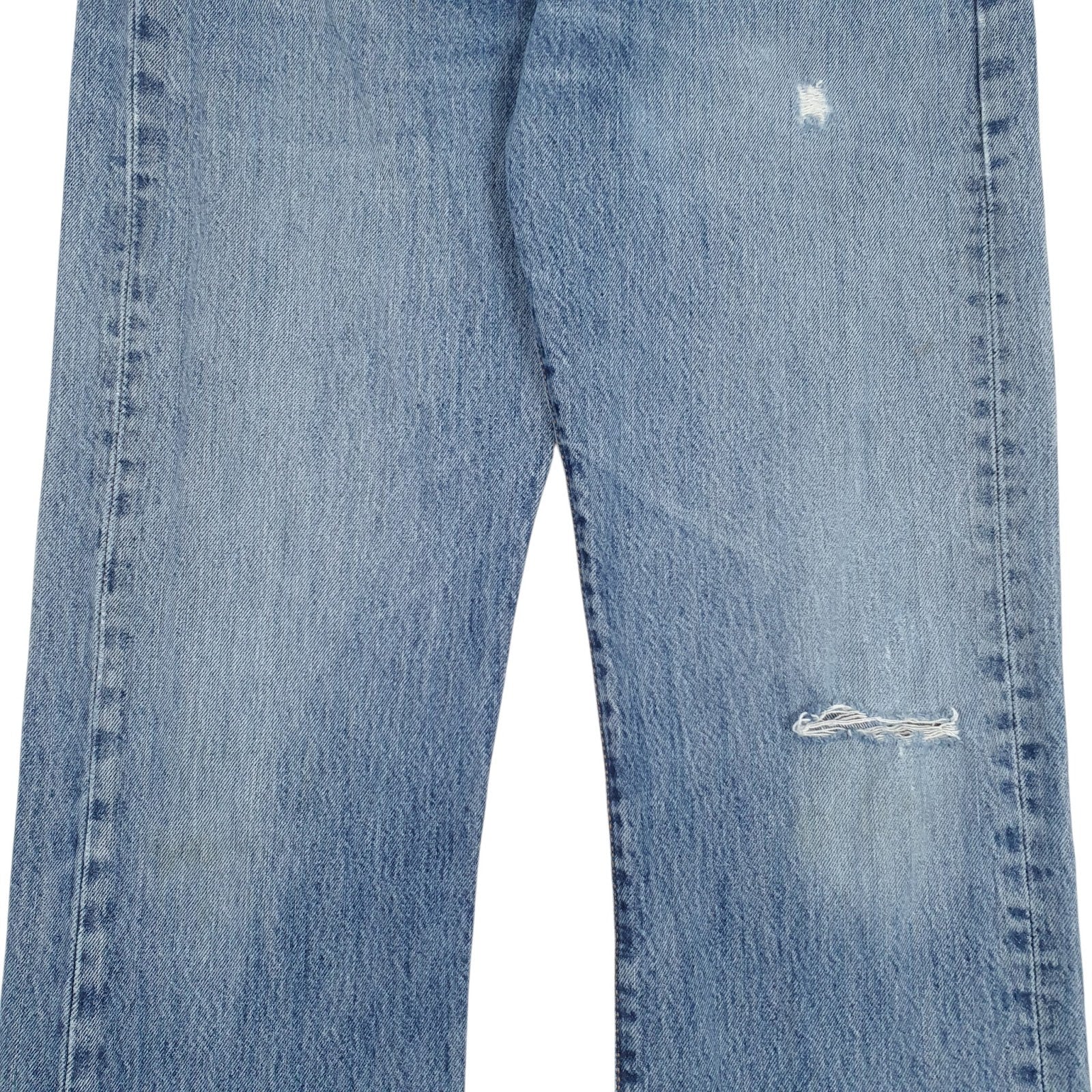 Mens Blue Levis Distressed  Jeans