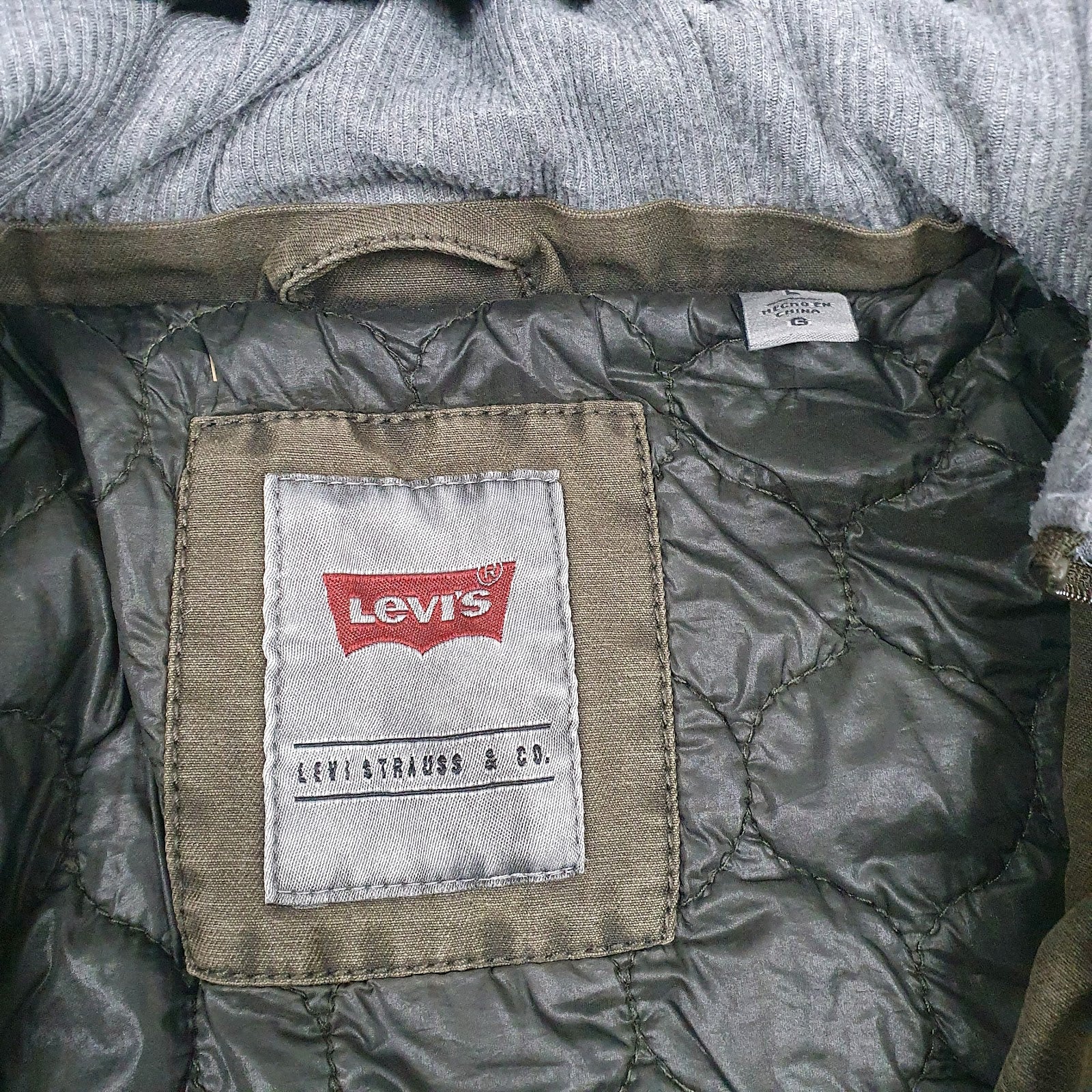 Mens Green Levis   Coat