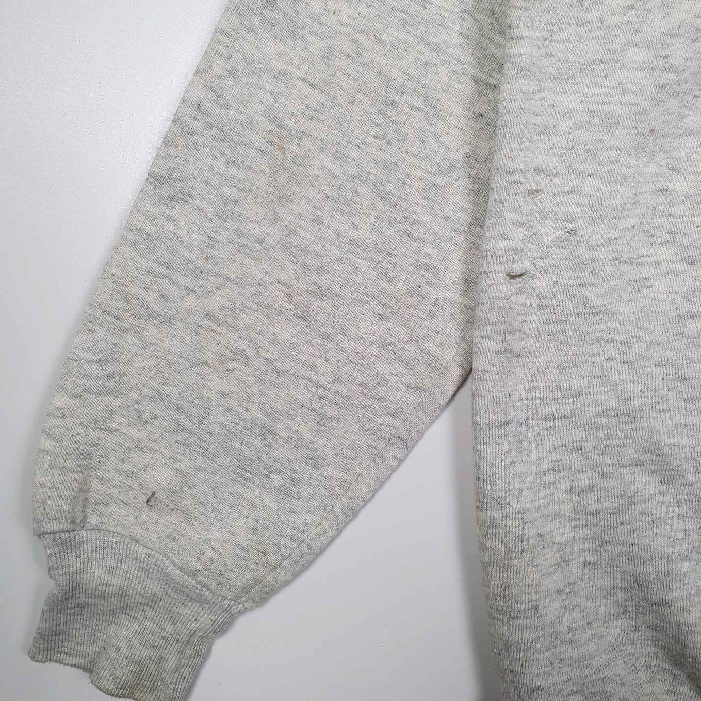 Mens Grey Jerzees Vintage 1980s Made In USA Nature Hunting Dogs Crewneck Jumper
