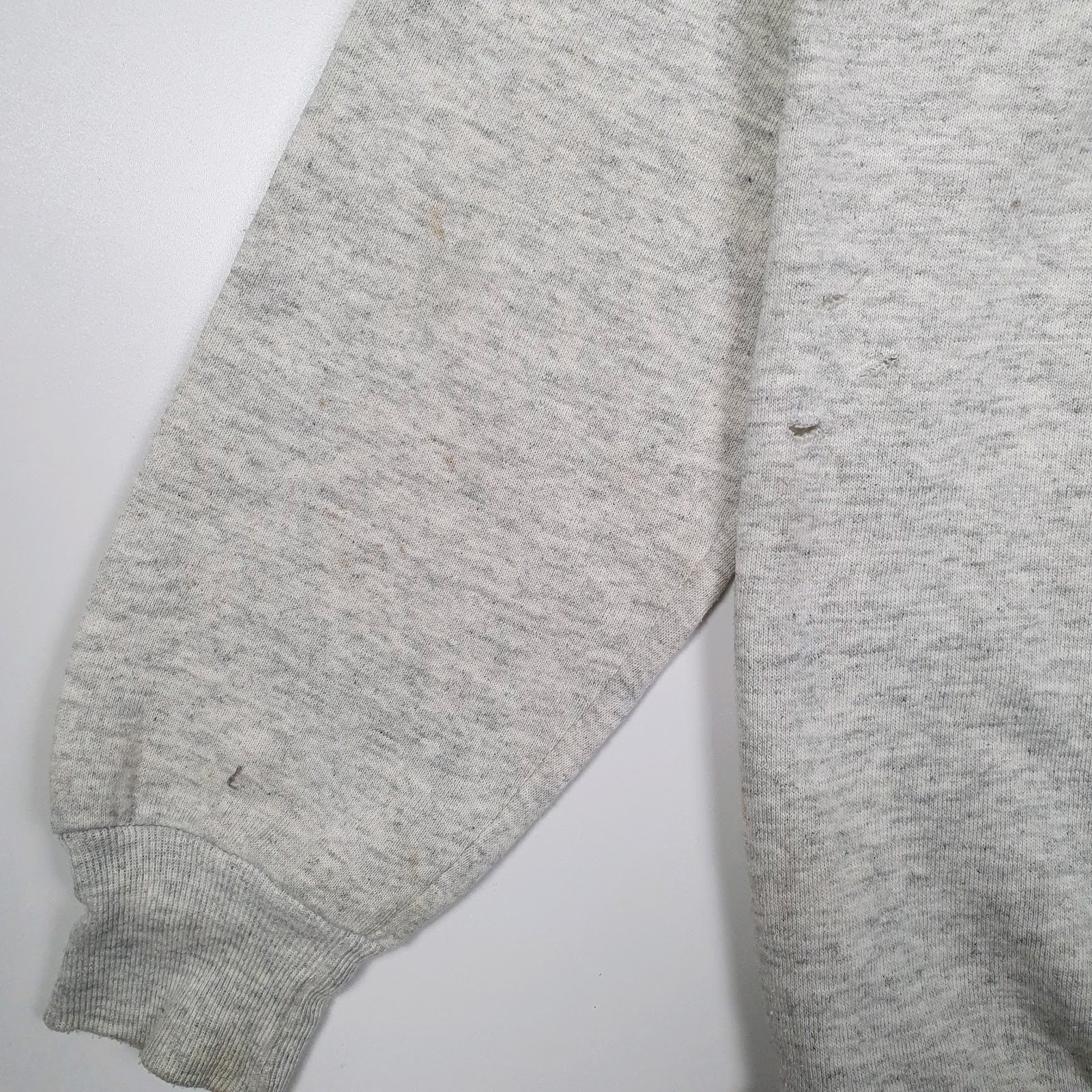 Mens Grey Jerzees Vintage 1980s Made In USA Nature Hunting Dogs Crewneck Jumper