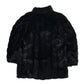 Womens Black Unbranded Faux Fur Fluffy  Coat