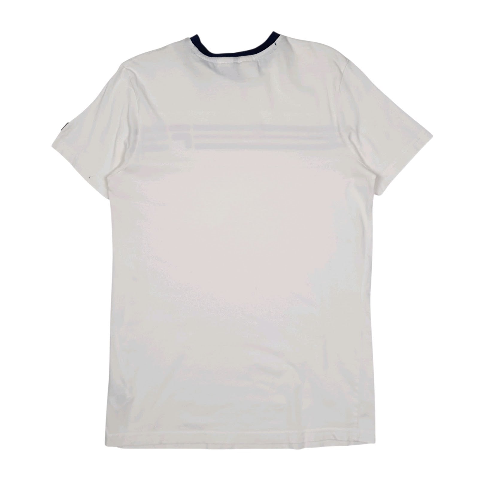 Mens White Fila   T Shirt