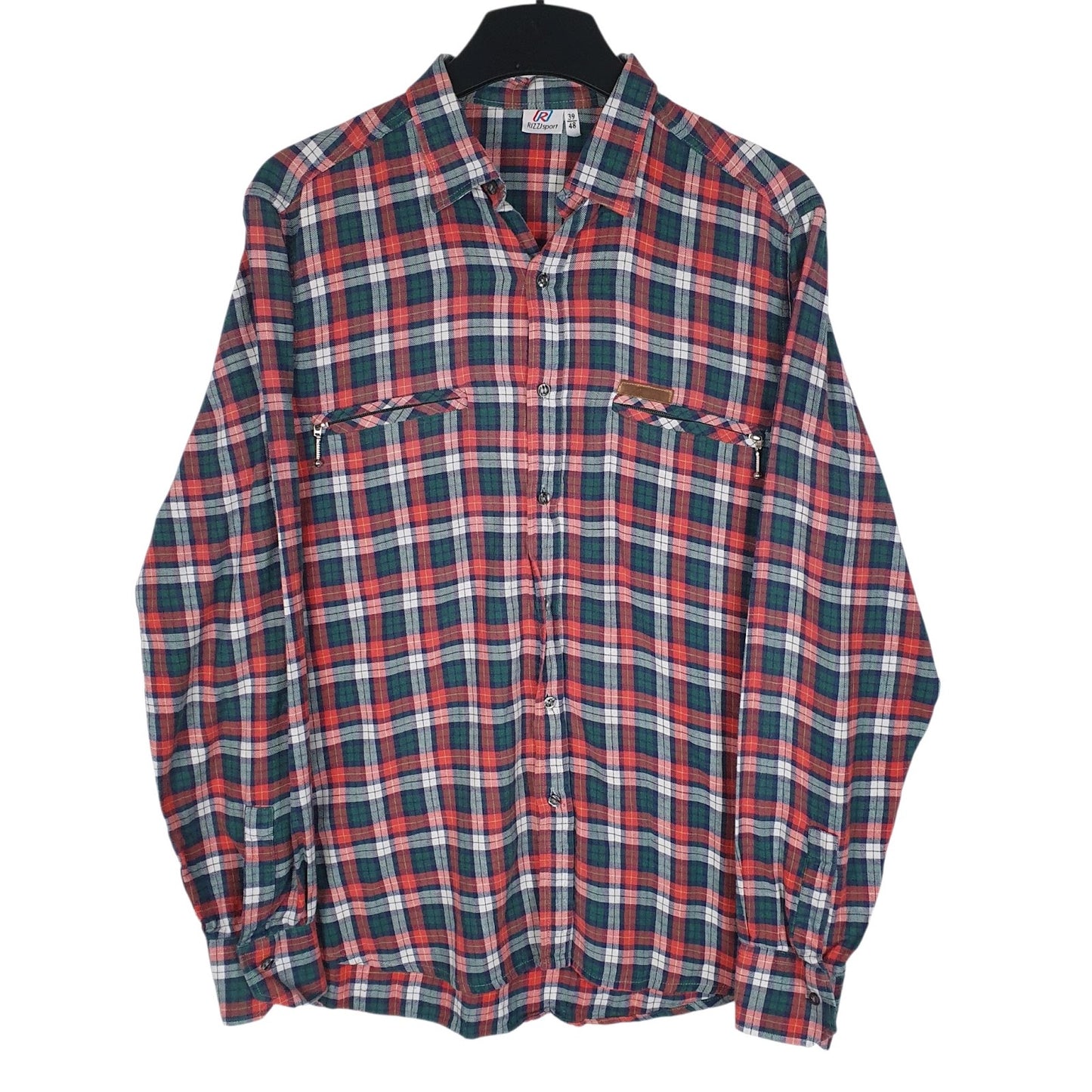 Mens Green Rizzi Sport  Long Sleeve Shirt