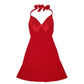 Womens Red Sasch Evening Party  Dress