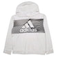 Womens White Adidas  Hoodie Jumper