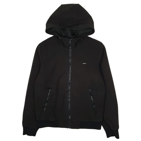 Mens Black Levis Windbreaker Hoodie  Coat